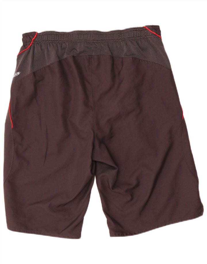 Shorts esportivos masculinos Reebok médio preto colorblock