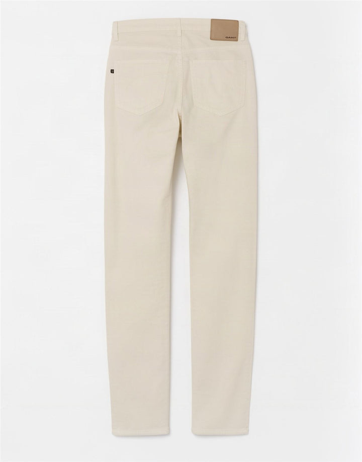 Jeans retos femininos Gant W31 L34 algodão branco