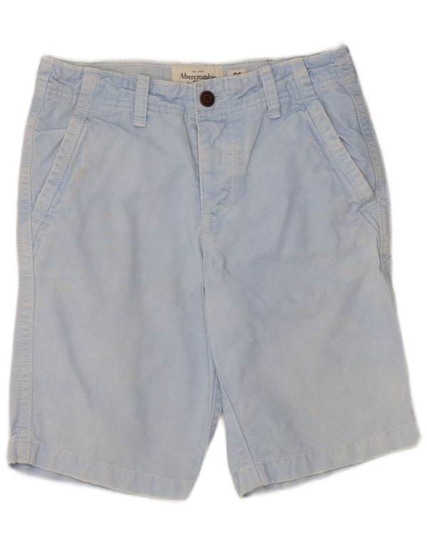 Shorts Chino masculino Abercrombie & Fitch W28 pequeno algodão azul