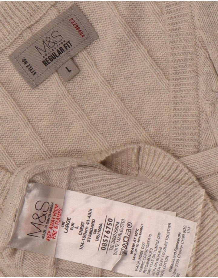 Marks & Spencer Camiseta masculina de ajuste regular, regata grande de algodão cinza