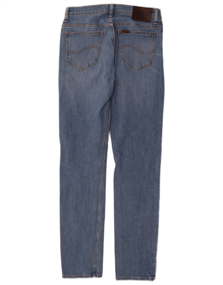 Lee Womens Rider Slim Jeans W30 L32 Azul Algodão