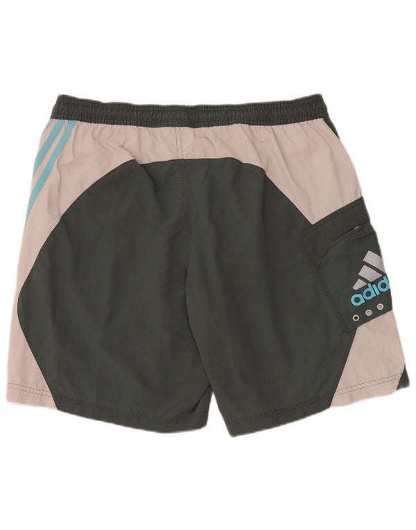 ADIDAS Mens Graphic Sport Shorts Médio Cáqui Colourblock Poliamida