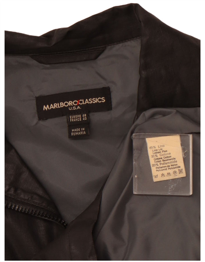 Jaqueta bomber masculina MARLBORO CLASSICS EU 48 linho preto médio