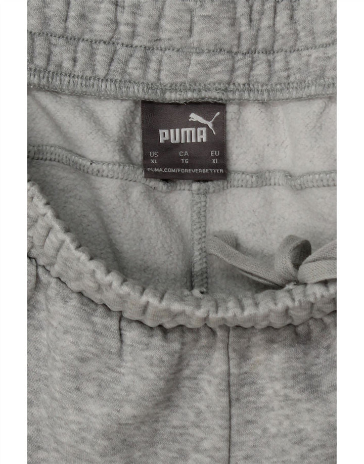Calça de treino masculina PUMA Graphic Joggers XL cinza algodão