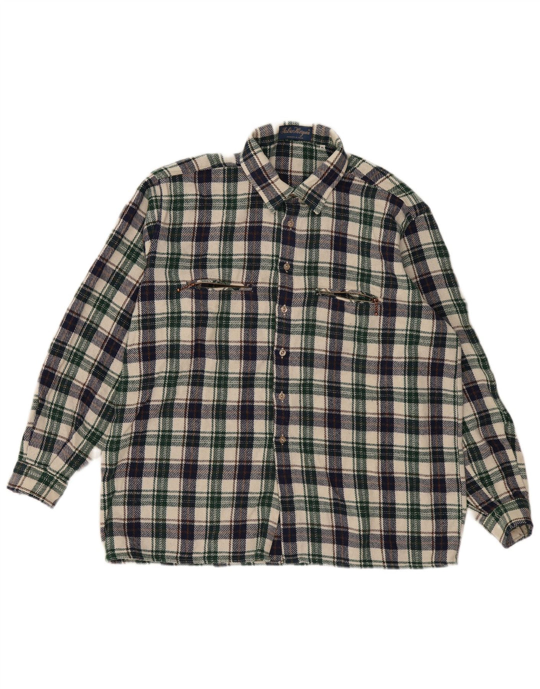 Camisa masculina vintage de flanela XL xadrez multicolorida