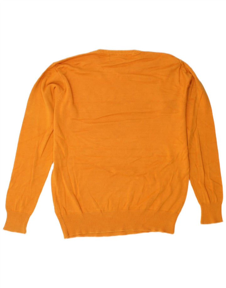 KAPPA Suéter masculino com gola redonda XL algodão amarelo