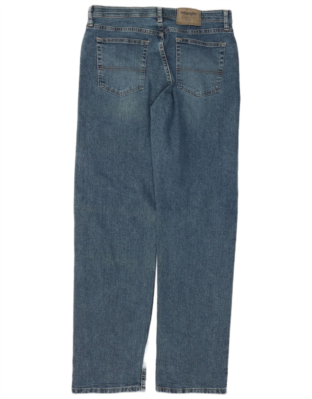 Wrangler Mens Straight Jeans W32 L34 Azul Algodão