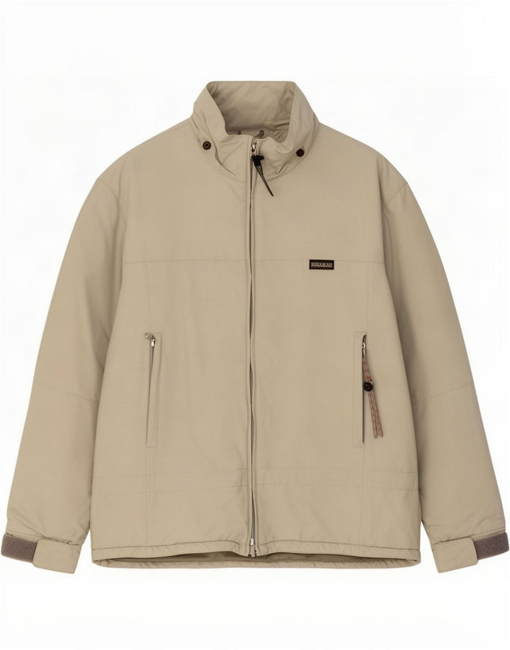 Jaqueta corta-vento masculina Napapijri UK 38 médio bege poliamida