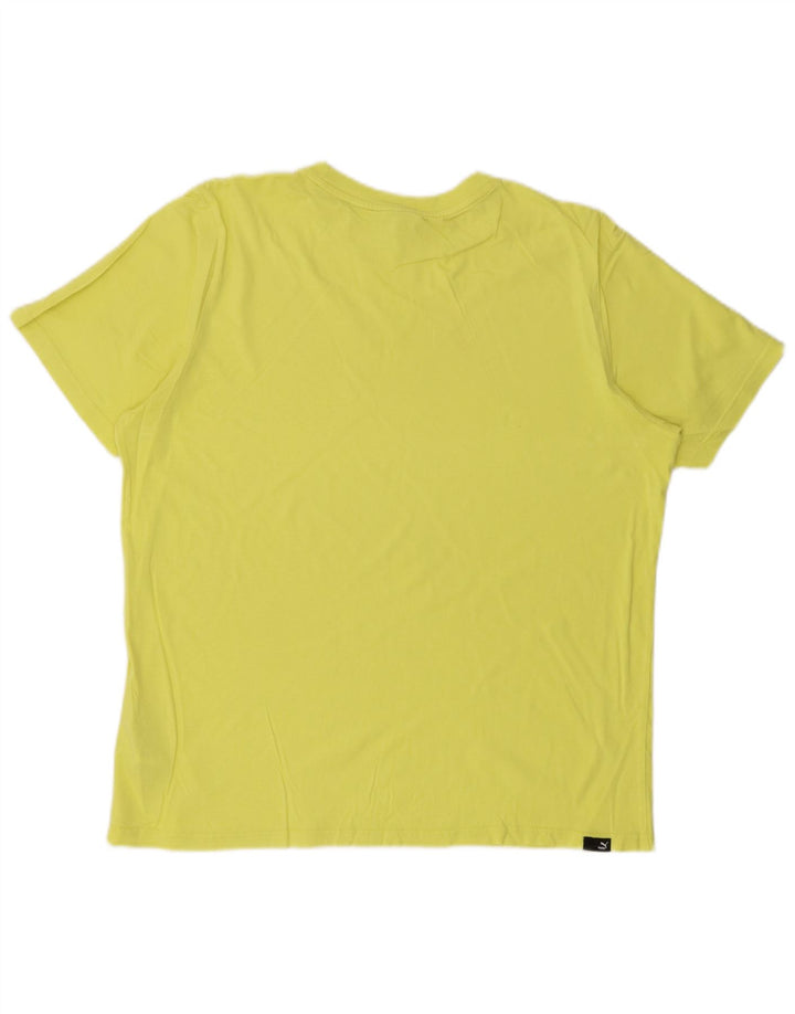 Camiseta gráfica masculina PUMA grande amarelo