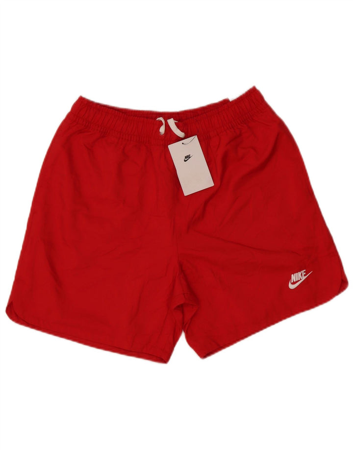 Shorts de natação masculino Nike pequeno poliéster vermelho