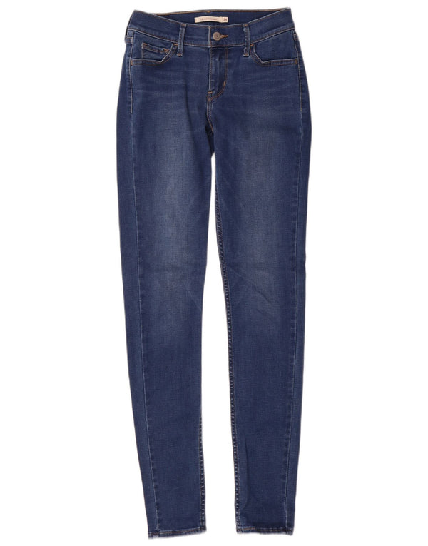 Calça jeans feminina Levi's 710 Super Skinny W26 L32 azul algodão