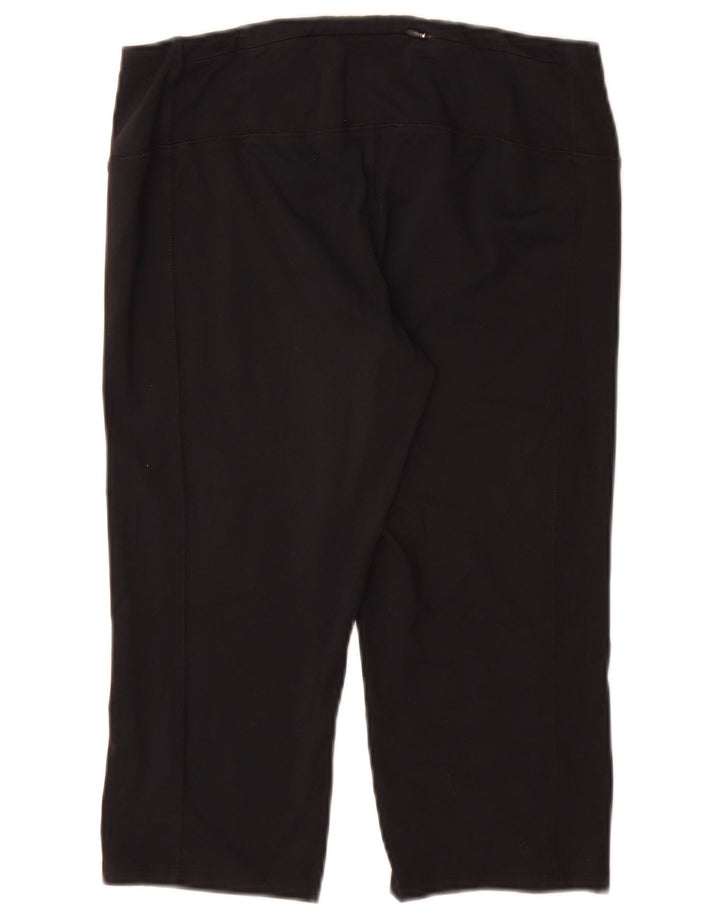 Leggings capri femininas Marks & Spencer Reino Unido 16 grande poliamida preta