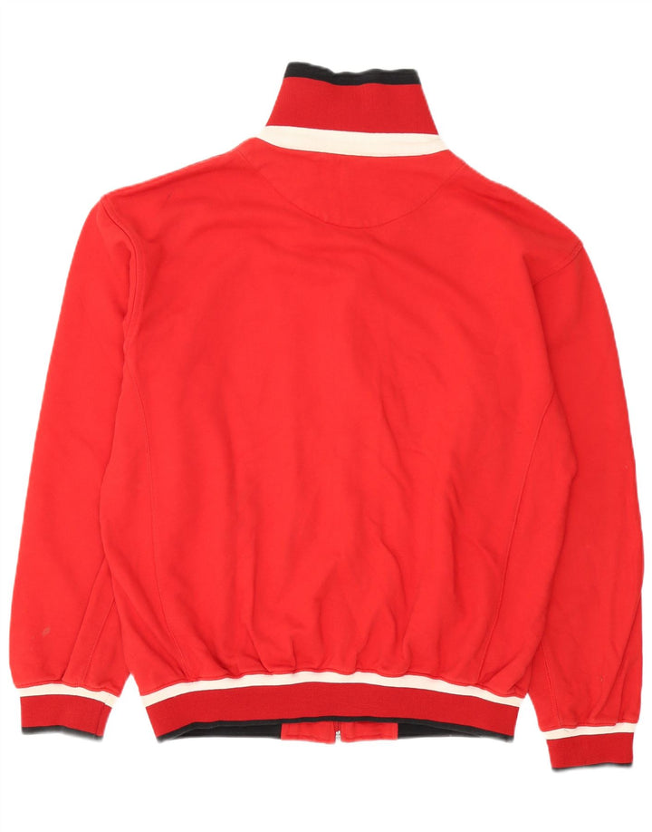 Kappa Mens Treino Top Jacket XL Algodão Vermelho