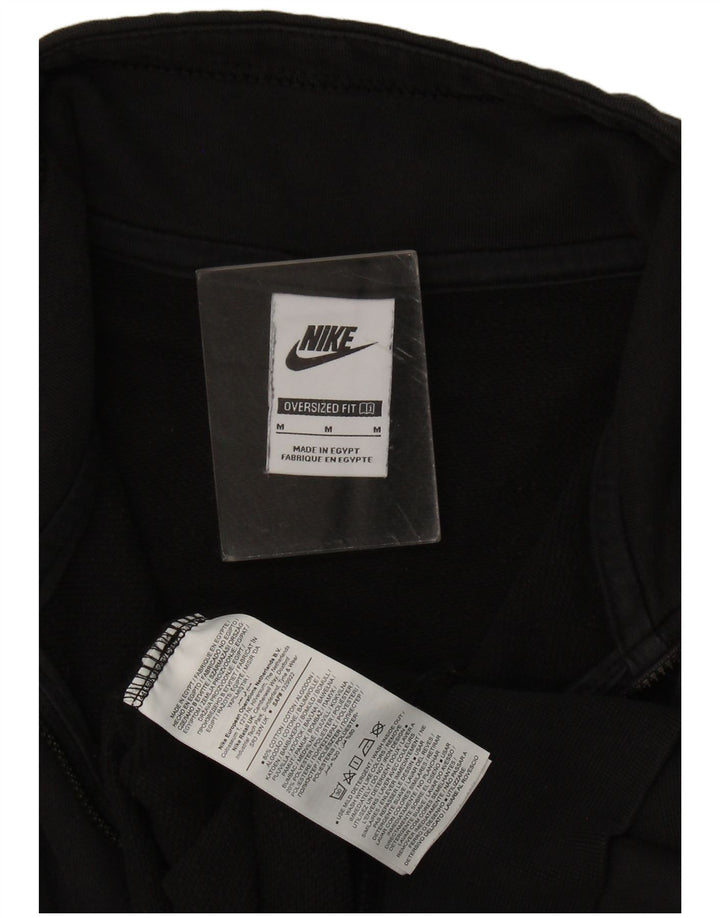 Suéter Nike feminino oversized gráfico com zíper e gola UK 14 médio preto