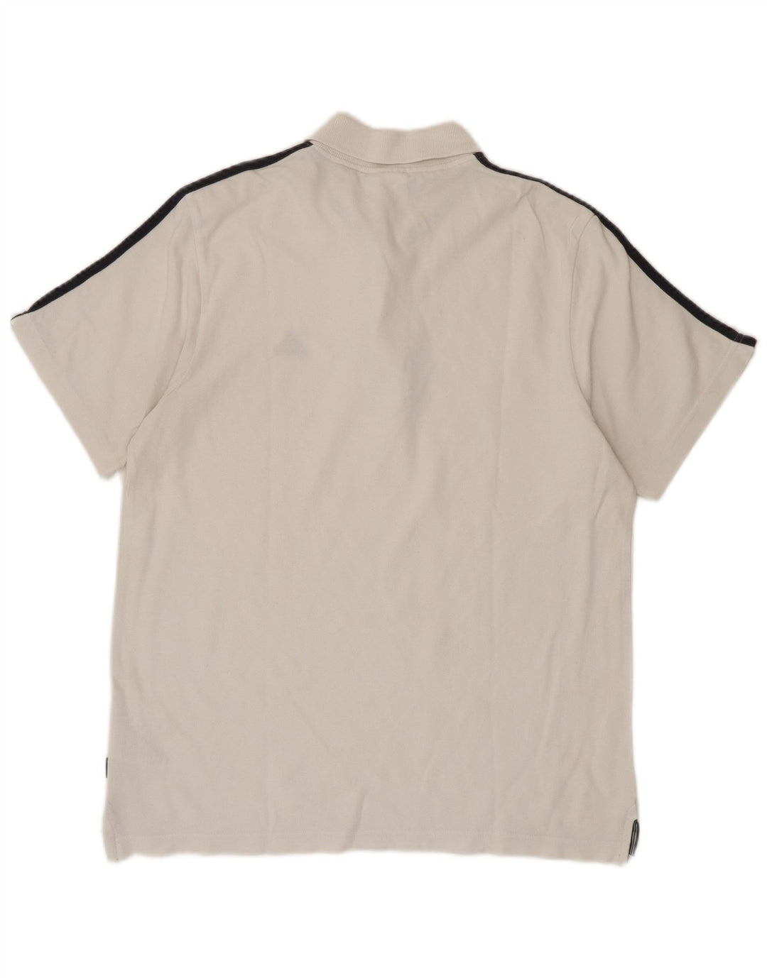 Adidas Mens Polo Camisa Médio Algodão Branco