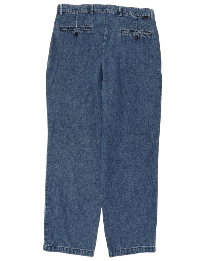 Dockers feminino clássico ajuste reto jeans W34 L30 algodão azul