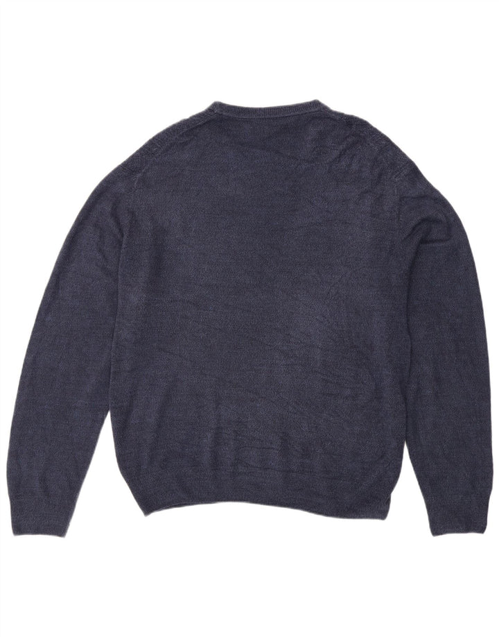 Suéter masculino DOCKERS com gola redonda XL azul marinho