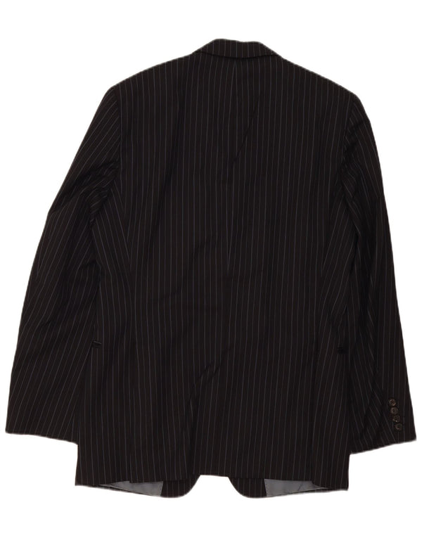 Jaqueta Blazer Masculina Vitale Barberis Canonico Reino Unido 40 Riscas Pretas Grandes