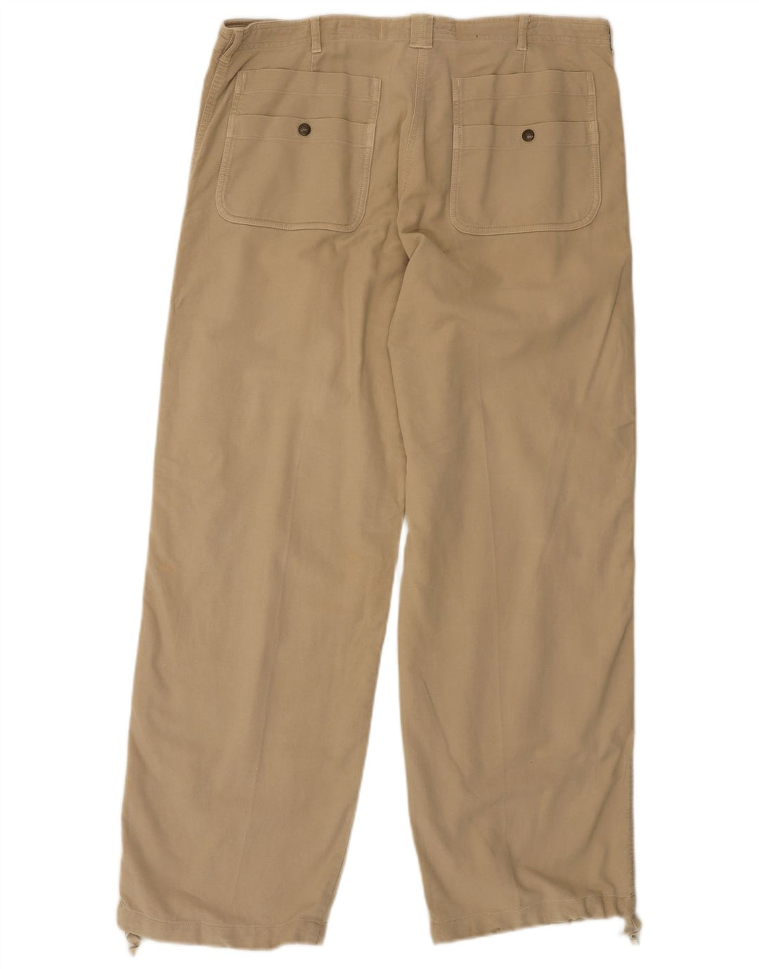Calça cargo reta feminina THINK PINK W36 L31 algodão bege