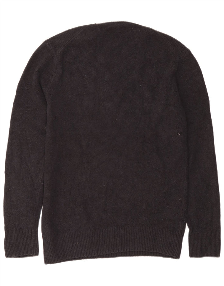 Suéter masculino All Saints com gola redonda, pequeno algodão azul marinho