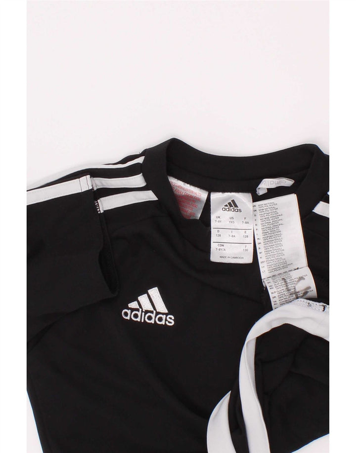 Camiseta Adidas Boys Climalite Top 7-8 Anos Preto Poliéster