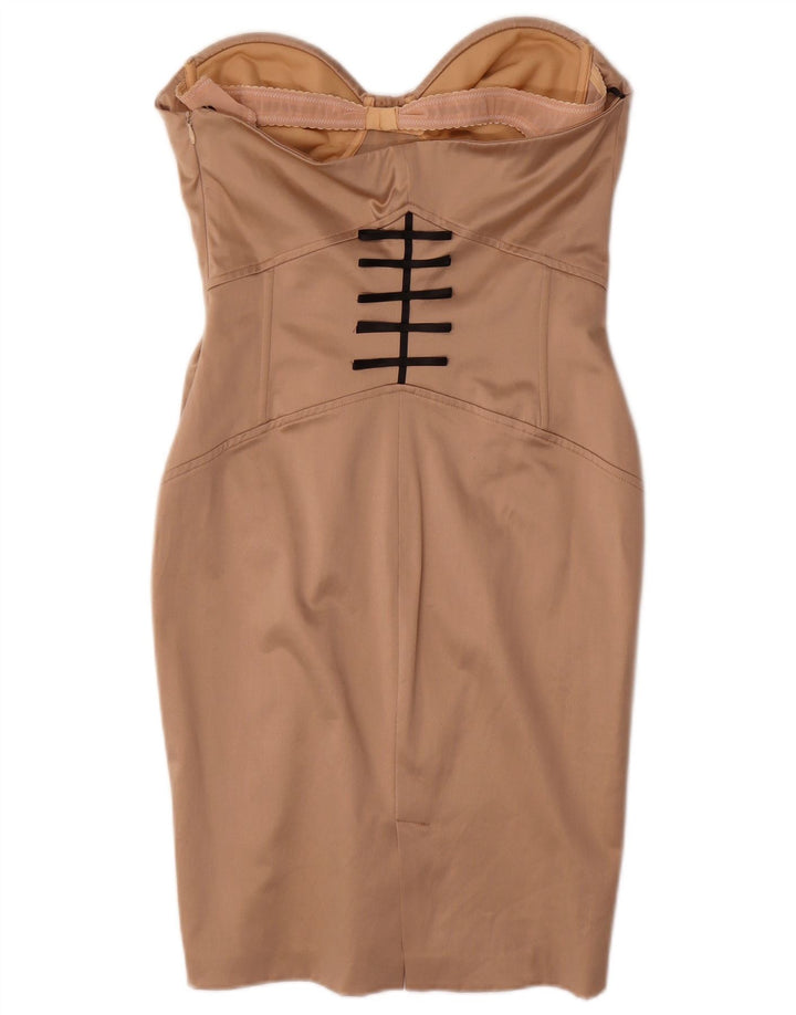 Elisabetta Franchi Conjunto feminino de 2 peças IT 44 poliéster bege médio