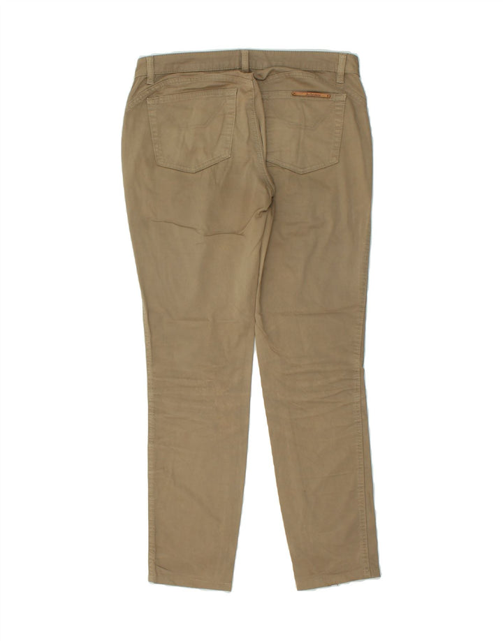 JECKERSON Womens Slim Casual Trousers W30 L30 Khaki Cotton Vintage Jeckerson and Second-Hand Jeckerson from Messina Hembry 
