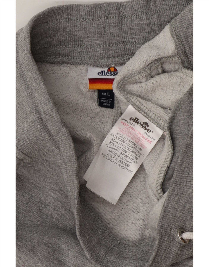Calça de treino masculina Ellesse Joggers grande algodão cinza