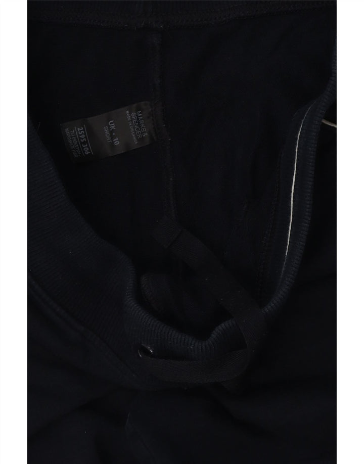 Calça de treino feminina MARKS & SPENCER UK 10 pequena azul marinho