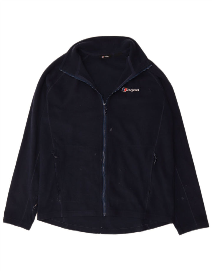 Jaqueta de lã masculina Berghaus UK 40 grande poliéster azul marinho