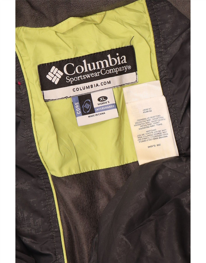 Jaqueta acolchoada feminina Columbia UK 18 XL verde poliéster
