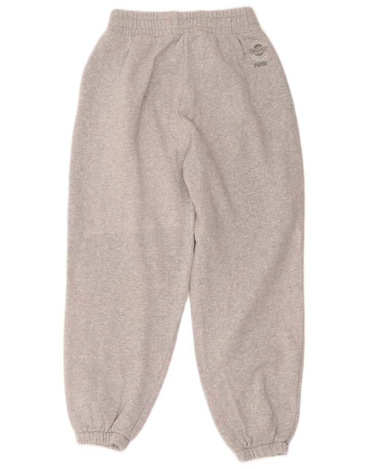 Calça de treino masculina Puma Joggers pequeno algodão cinza