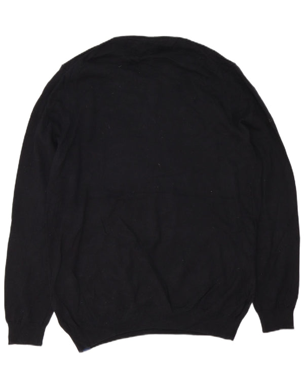 Suéter masculino Superdry com gola redonda 2XL algodão preto