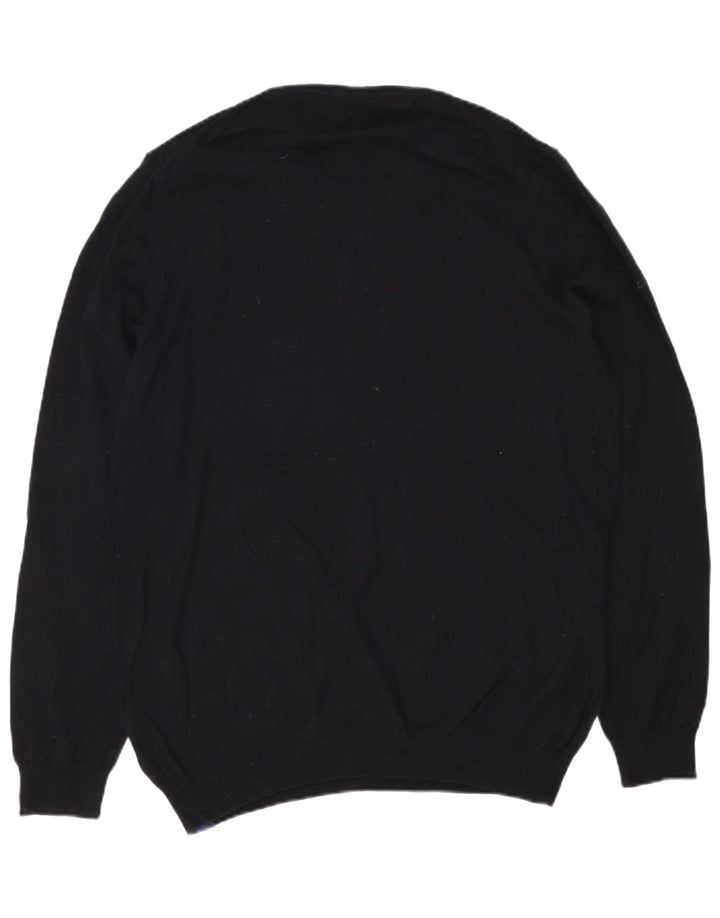 Suéter masculino Superdry com gola redonda 2XL algodão preto