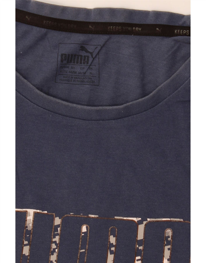 Puma Camiseta Masculina Graphic Top XL Azul Marinho