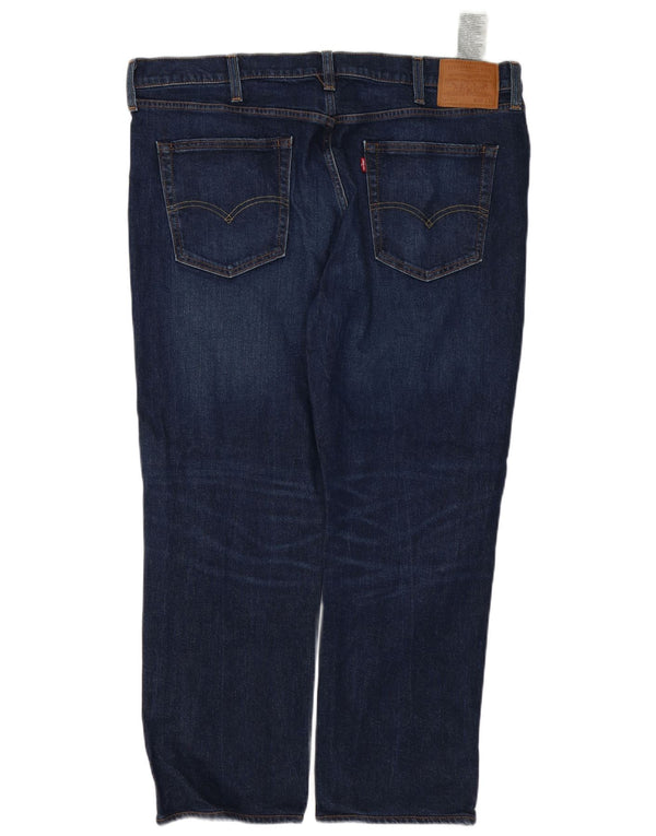 Levi's Masculino 514 Straight Jeans W40 L30 Azul Marinho Algodão