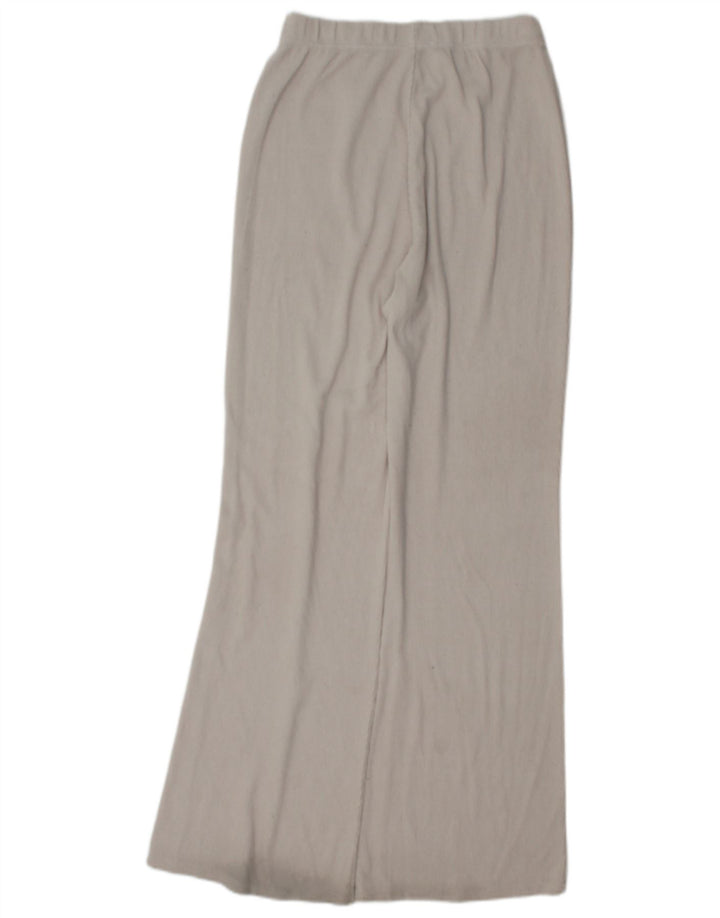 Calça de treino feminina Zara UK 10 poliéster cinza pequeno