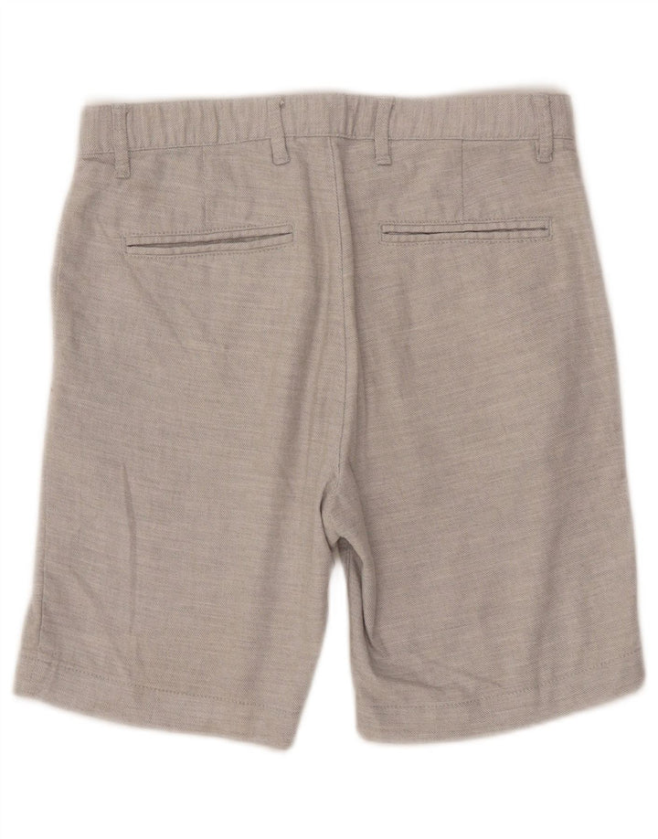 Zara Mens Chino Shorts Pequeno W30 Cinza