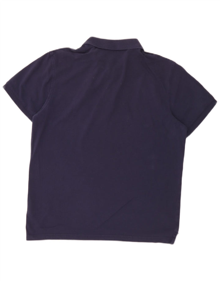 Camisa polo masculina Gant grande algodão azul marinho
