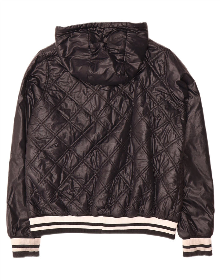 Jaqueta acolchoada com capuz feminina Nike UK 18 XL preto nylon