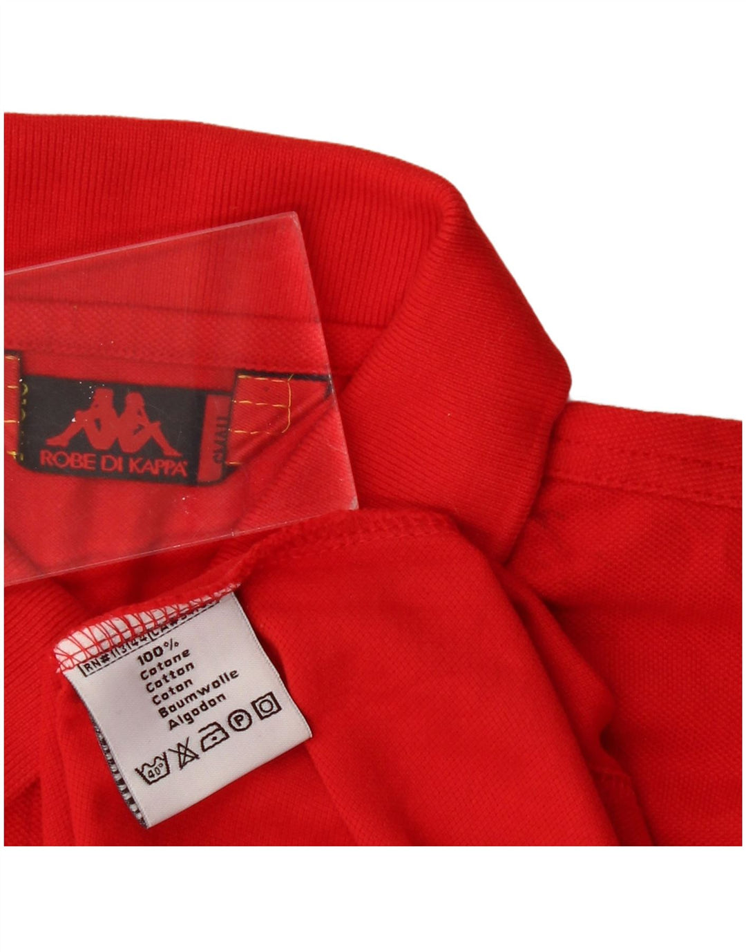 Camisa polo feminina KAPPA UK 10 pequeno algodão vermelho