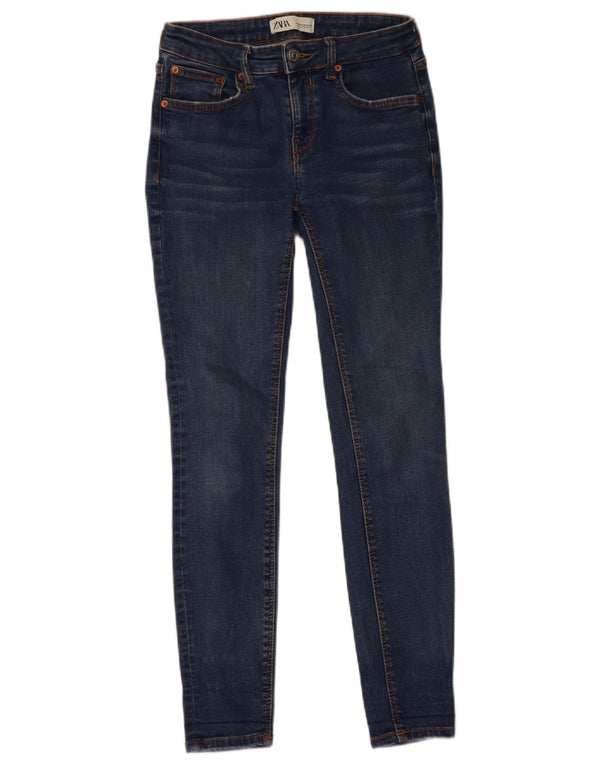 Zara Jeans Skinny Feminino EU 38 Pequeno W28 L29 Azul
