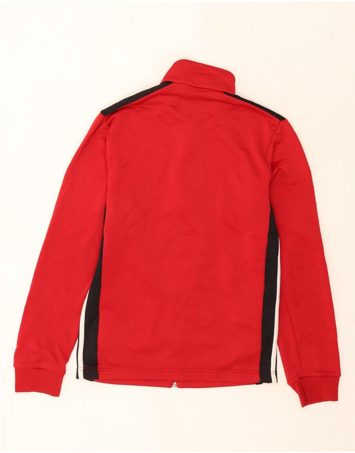 Adidas Mens Treino Top Jacket Pequeno Poliéster Colorblock Vermelho