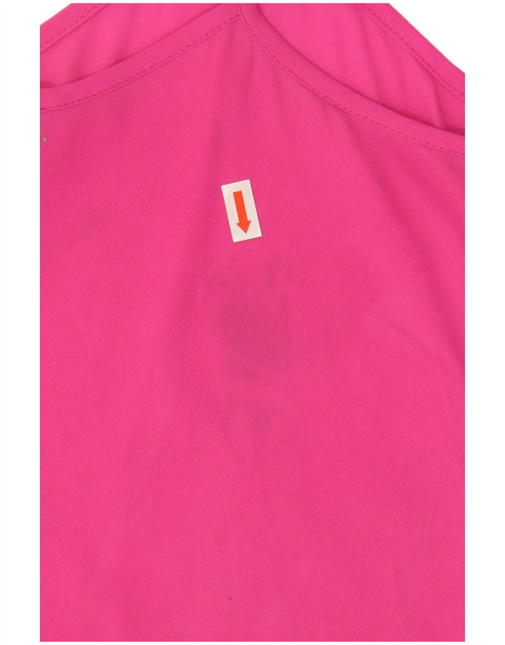 Topshop feminino Cami Top UK 8 pequeno poliéster rosa