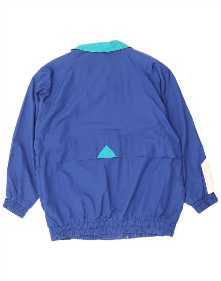 Jaqueta corta-vento feminina LONDON FOG UK 20 2XL azul colorblock