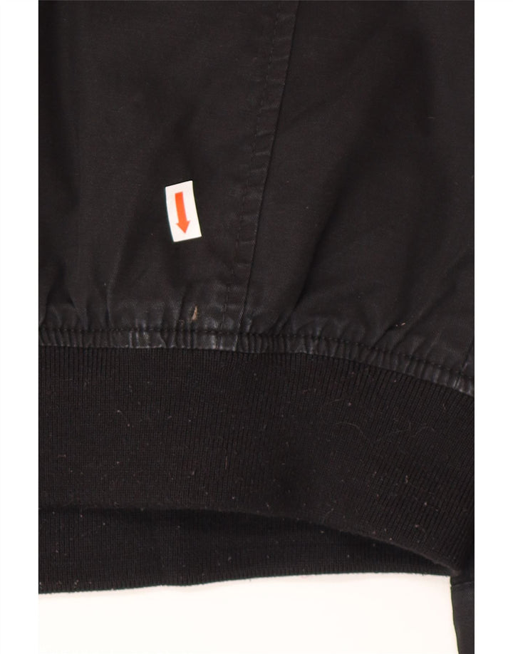 Jaqueta masculina Marks & Spencer Autograph Bomber UK 42 XL algodão preto