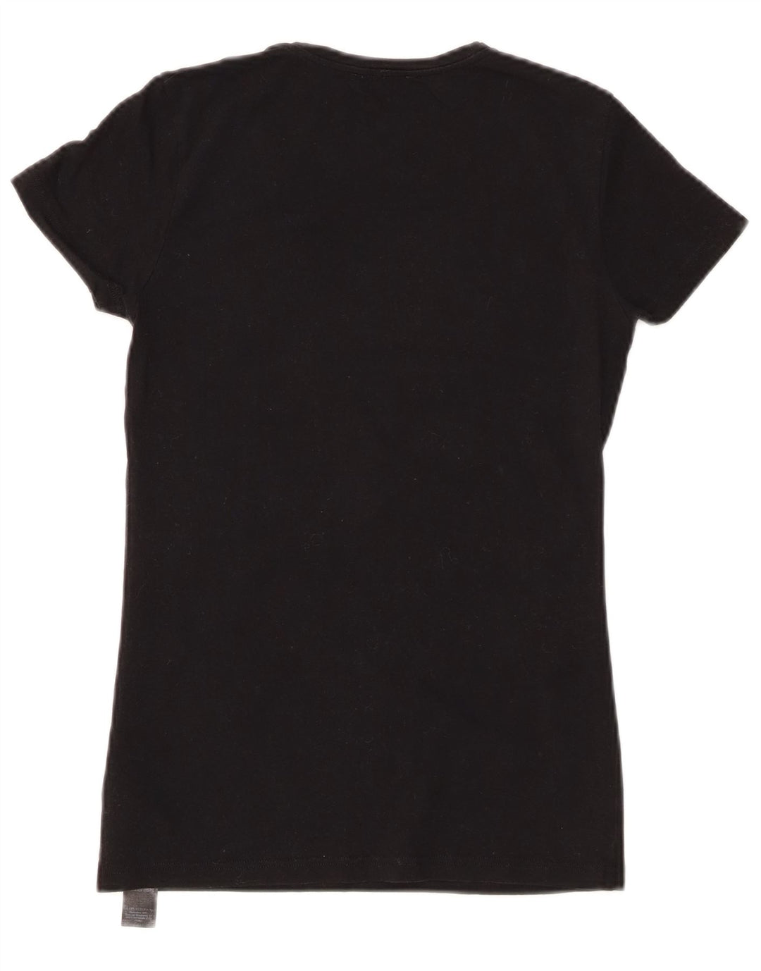 Camiseta feminina EMPORIO ARMANI com estampa gráfica Reino Unido 8 pequeno algodão preto