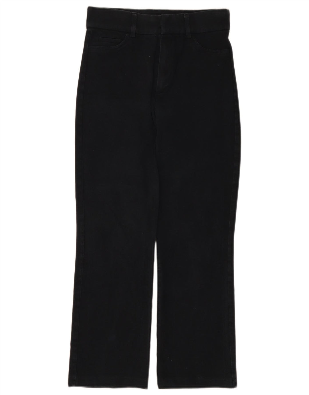 Zara Jeans recortados femininos pequenos W26 L24 algodão azul marinho
