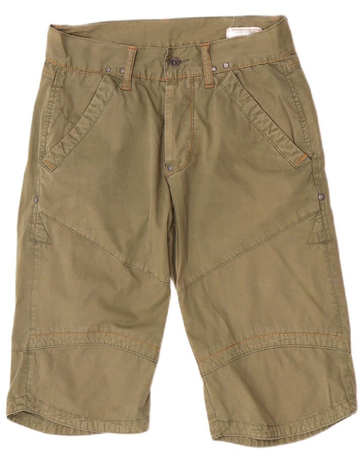 Shorts cargo masculino Jack & Jones pequeno W28 algodão verde