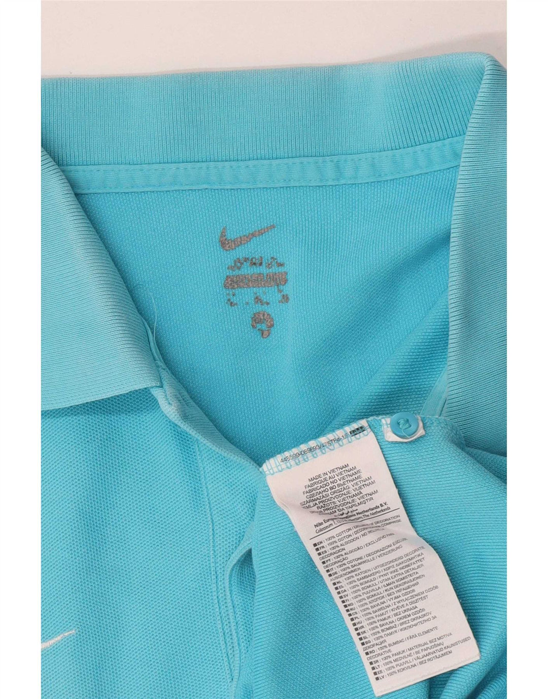 Camisa polo masculina Nike XL azul algodão